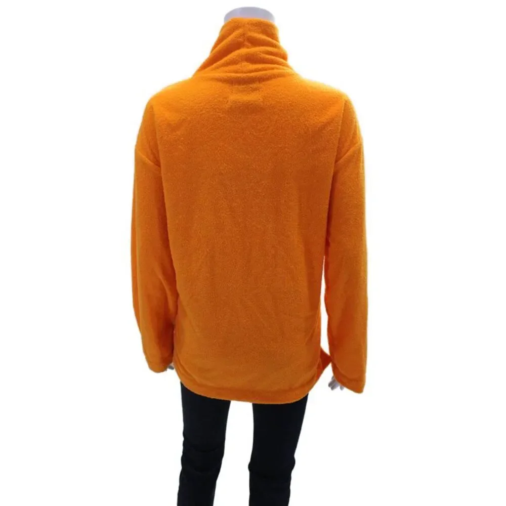 Urban Outfitters Womens High Neck Pullover Sweatshirt Top Orange Size S